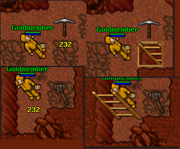 Routes between mine levels